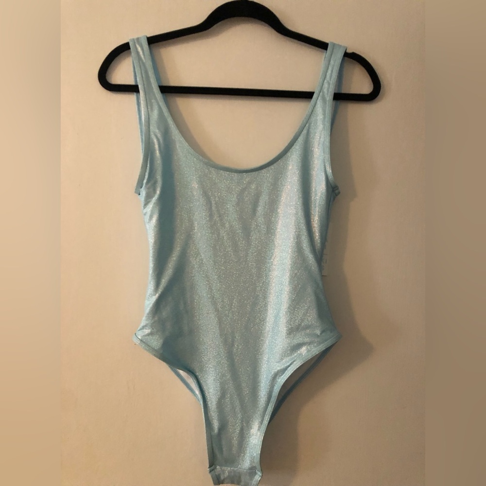 Frankie’s Bikinis Kyle Iridescent One Piece Swimsuit NWT